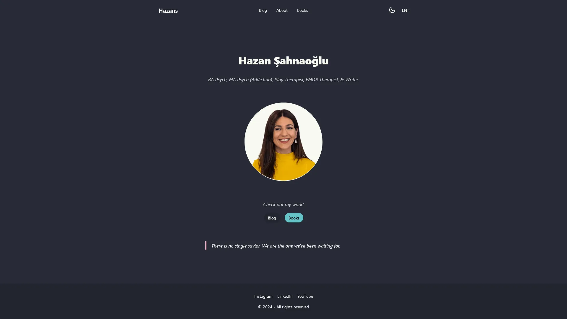 homepage dark